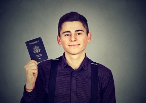 Man with VISA